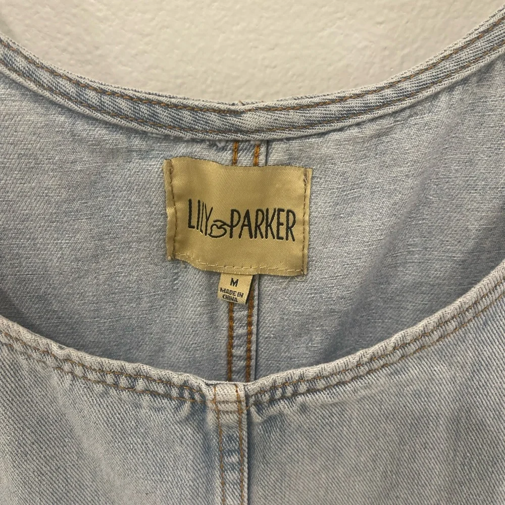 Lily Parker Overall Denim Dress, Size M